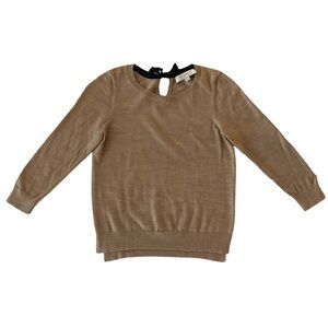 LOFT Camel Color 3/4 Sleeve Sweeter